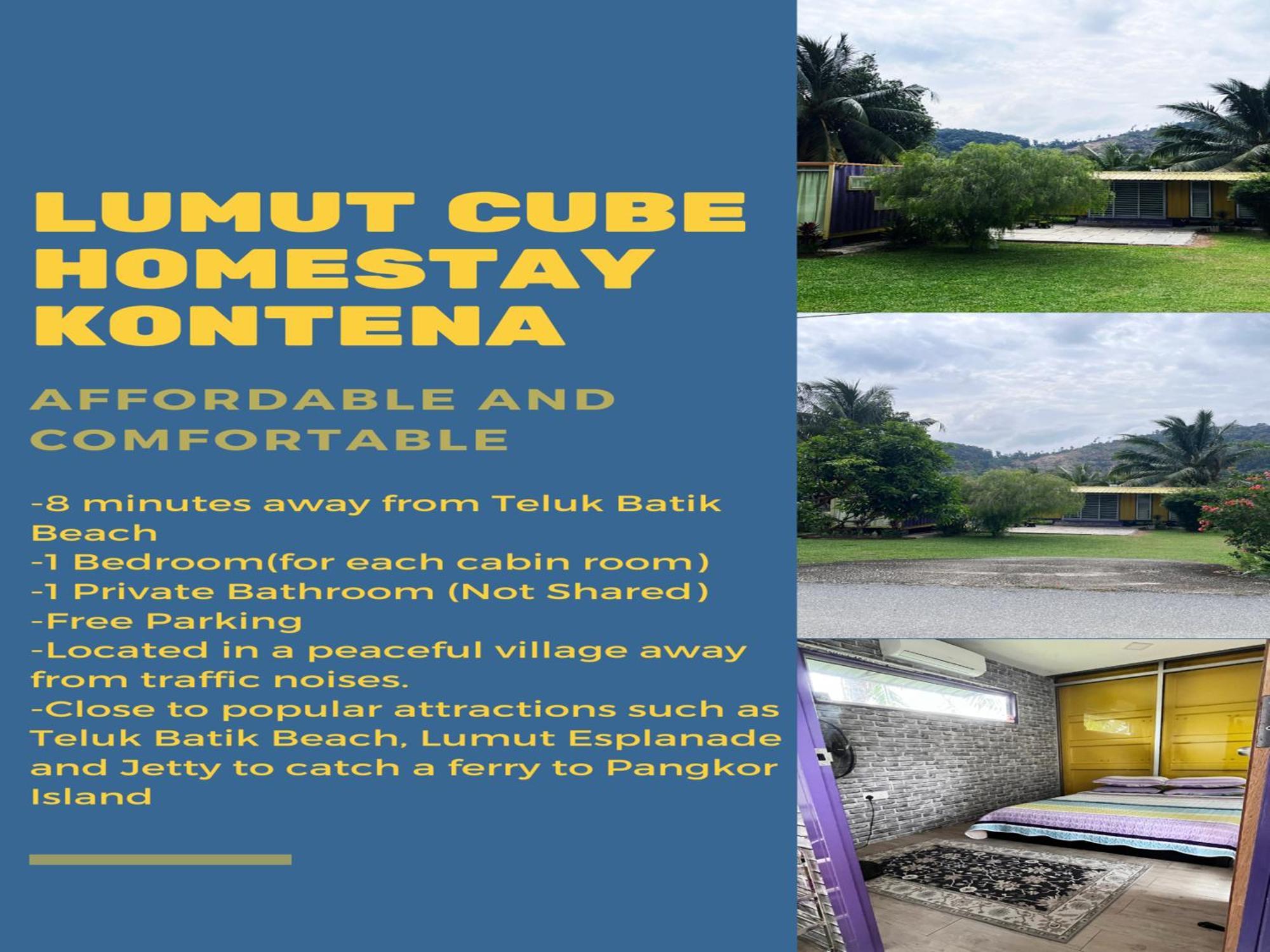 Purple Cube At Lumut Cube Homestay Kontena Eksteriør billede
